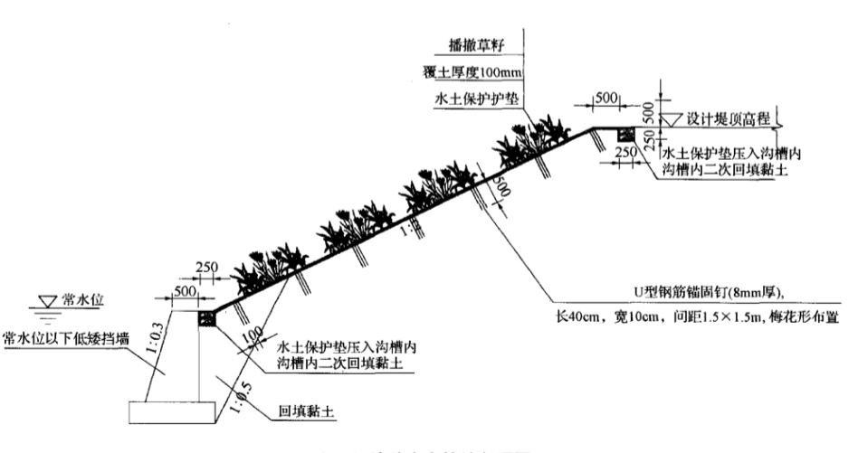 水土保护毯护坡